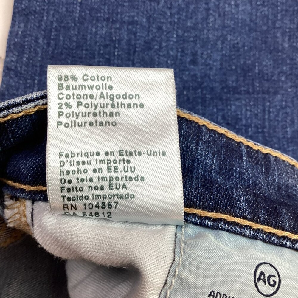 Adriano Goldschmied Legging Skinny Jeans Distressed Raw Hem Womens 30R - Picture 9 of 12